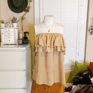 ✨NEW✨ Suede Off The Shoulder Top